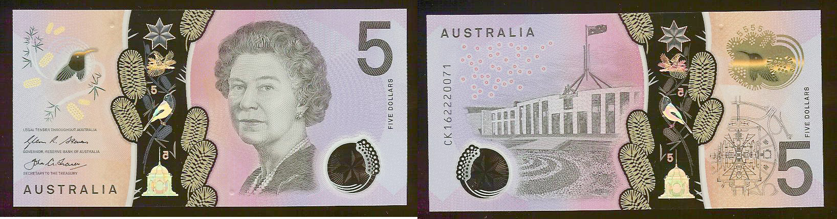 Australian $5 2016 NEW